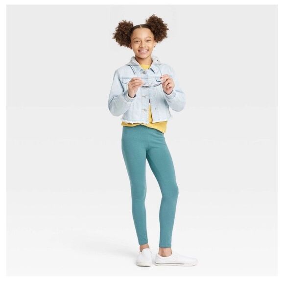 Girls Hooded Jean Jacket Cat & Jack Light Wash Blue NWT L Large 10 12 - Picture 3 of 4